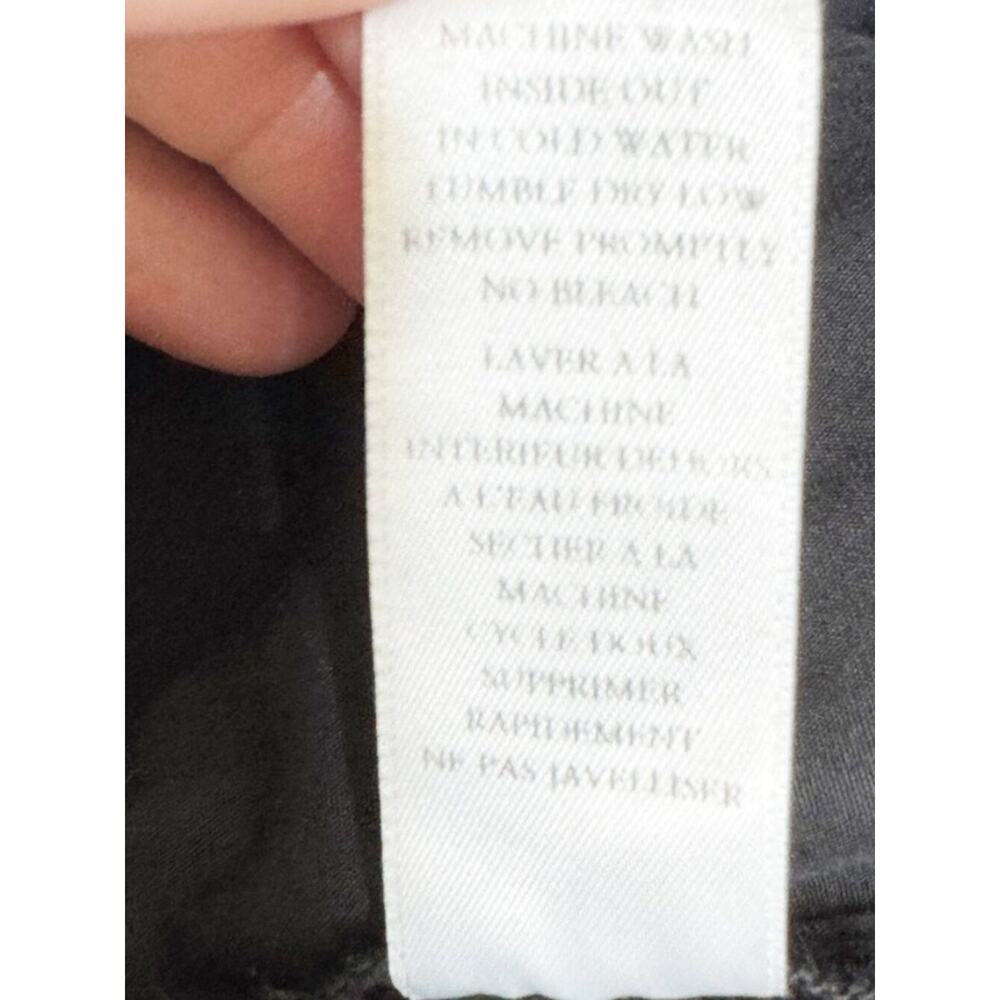 Frank & Eileen Wicklow Crop Pants Washed Black Raw Hem Size 2 - Picture 7 of 15